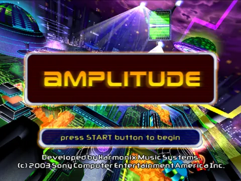 Amplitude – Titulní obrazovka