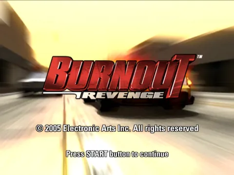 Burnout Revenge – Titulní obrazovka