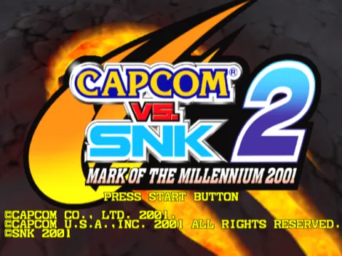 Capcom vs. SNK 2: Mark of the Millennium – Titelbildschirm
