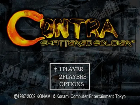 Contra: Shattered Soldier – Titulní obrazovka