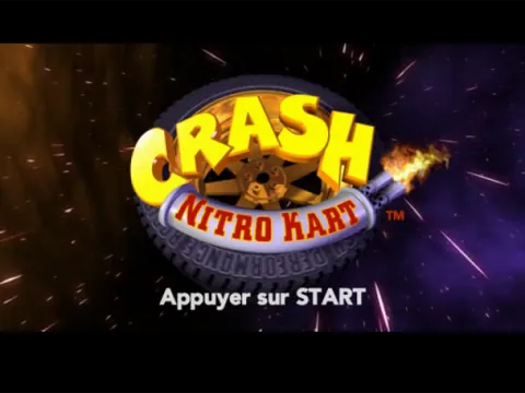 Crash Nitro Kart – Title screen