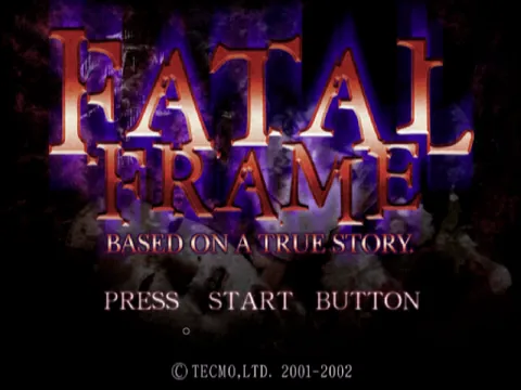 Fatal Frame – Title screen