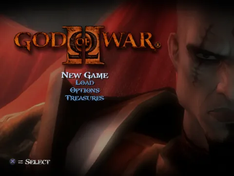 God of War II – Titulní obrazovka