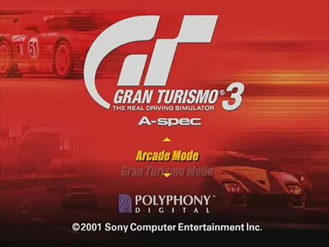 Gran Turismo 3: A-Spec – Écran-titre