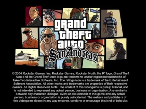 Grand Theft Auto: San Andreas – Titulní obrazovka