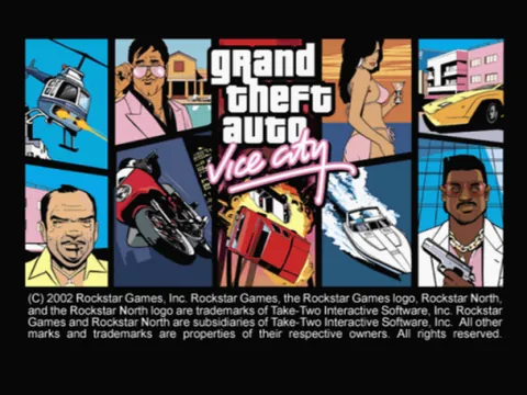 Grand Theft Auto: Vice City – Titelbildschirm
