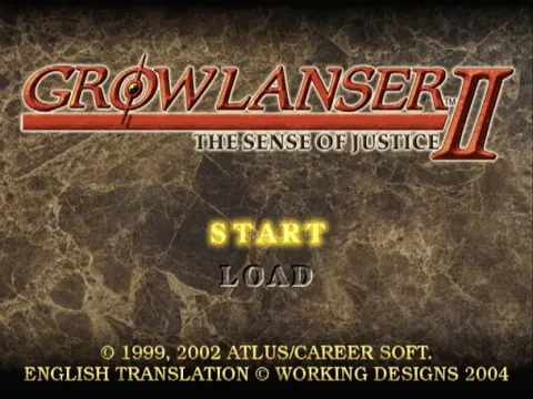 Growlanser Generations – Titelbildschirm