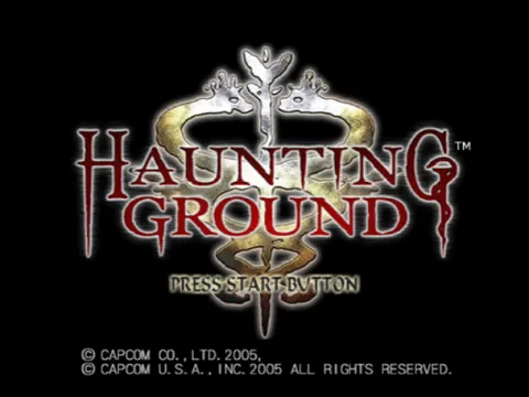 Haunting Ground – Titulní obrazovka