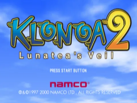 Klonoa 2: Lunatea's Veil – Titelbildschirm