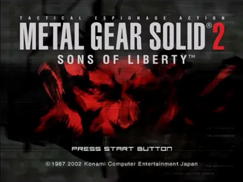 Metal Gear Solid 2: Sons of Liberty – Title screen