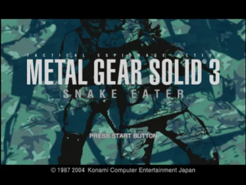 Metal Gear Solid 3: Snake Eater – Title screen