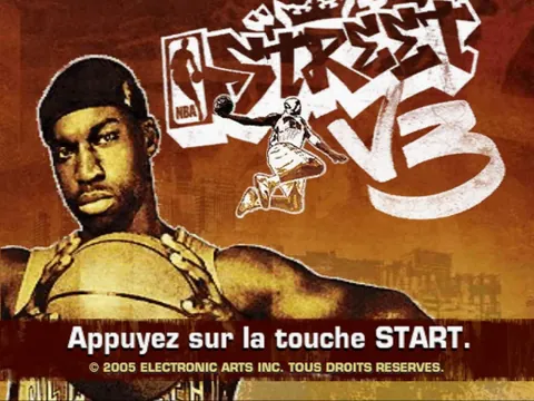 NBA Street V3 – Titulní obrazovka
