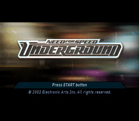 Need for Speed: Underground – Title screen