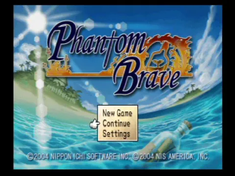 Phantom Brave – Titulní obrazovka
