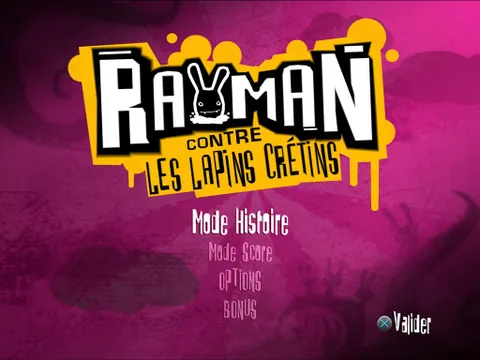 Rayman Raving Rabbids – Titelbildschirm