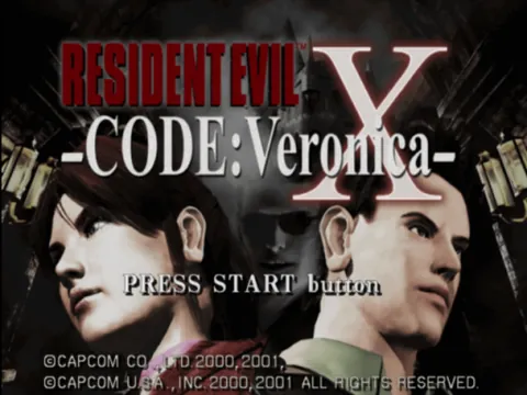 Resident Evil Code: Veronica X – Title screen