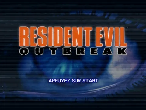 Resident Evil Outbreak – Titulní obrazovka