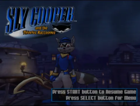 Sly Cooper and the Thievius Raccoonus – Écran-titre