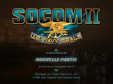 SOCOM II: U.S. Navy SEALs – Titelbildschirm