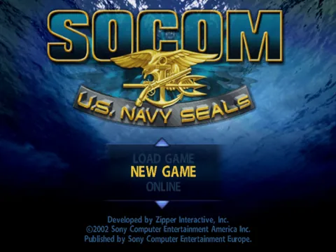 SOCOM: U.S. Navy SEALs – Title screen