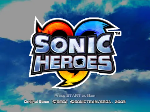Sonic Heroes – Titulní obrazovka