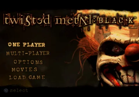 Twisted Metal: Black – Titelbildschirm