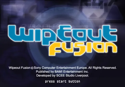 Wipeout Fusion – Title screen