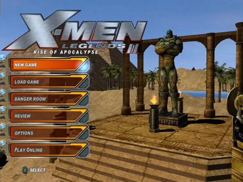 X-Men Legends II: Rise of Apocalypse – Titelbildschirm