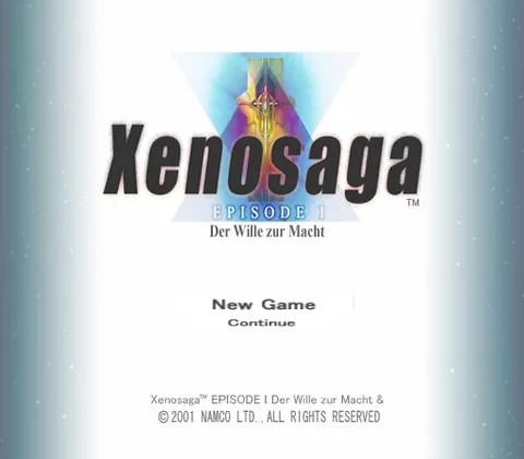 Xenosaga Episode I – Écran-titre