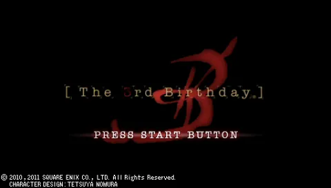 The 3rd Birthday – Titulní obrazovka