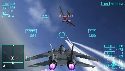 Ace Combat X: Skies of Deception – In-game