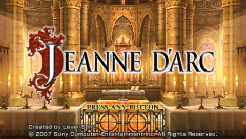 Jeanne d'Arc – Titelbildschirm