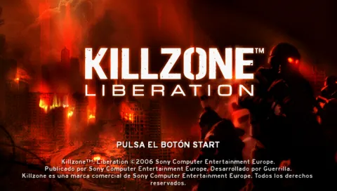 Killzone: Liberation – Titulní obrazovka