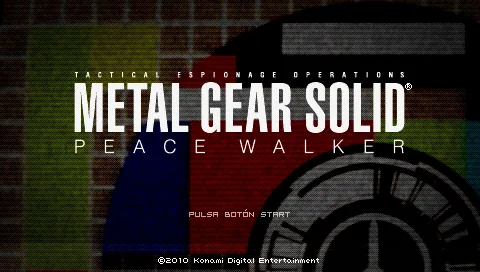 Metal Gear Solid: Peace Walker – Titulní obrazovka
