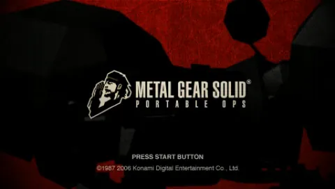 Metal Gear Solid: Portable Ops – Title screen