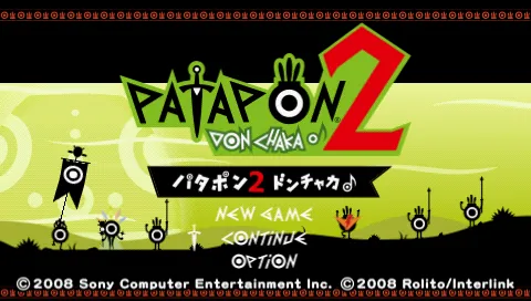 Patapon 2 – Titulní obrazovka
