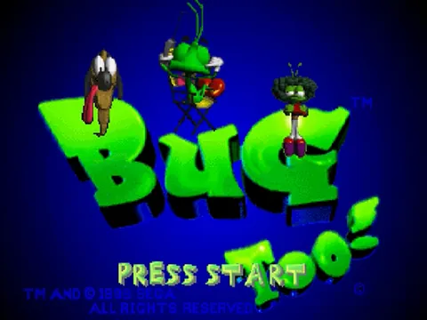 Bug Too! – Title screen