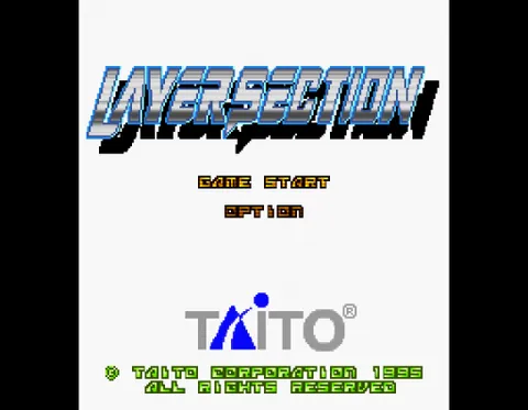 Layer Section / RayForce – Titelbildschirm