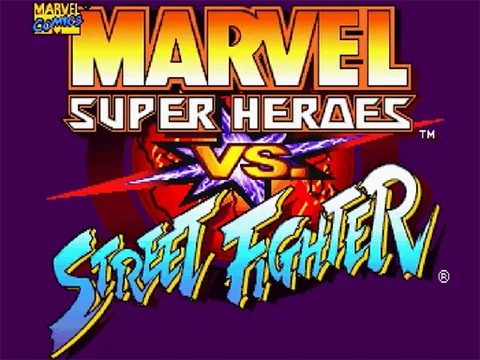 Marvel Super Heroes vs. Street Fighter – Title screen