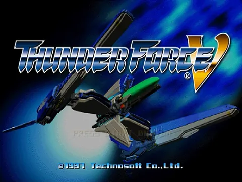 Thunder Force V – Title screen