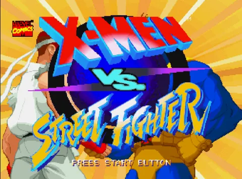 X-Men vs. Street Fighter – Title screen