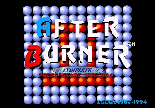 After Burner Complete – Écran-titre
