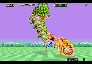 Space Harrier – En jeu
