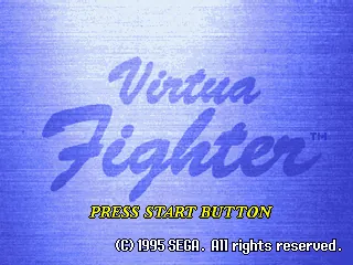 Virtua Fighter – Titulní obrazovka
