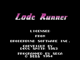 Lode Runner – Title screen