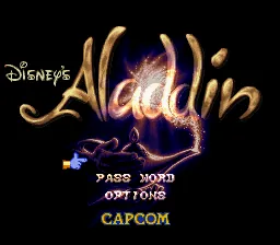 Aladdin – Title screen