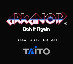 Arkanoid: Doh It Again – Écran-titre