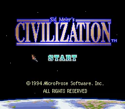 Civilization – Titulní obrazovka