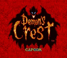 Demon's Crest – Title screen