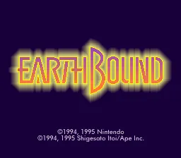 EarthBound – Titulní obrazovka